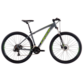 Bicicleta Oggi Bike Hacker Sport 2024 Aro 29 Rígida 21 Marchas - Cinza/verde