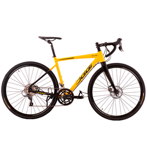 Bicicleta Oggi Bike Velloce Disc Claris 2022 Aro 700 Rígida 16 Marchas - Amarelo/cinza