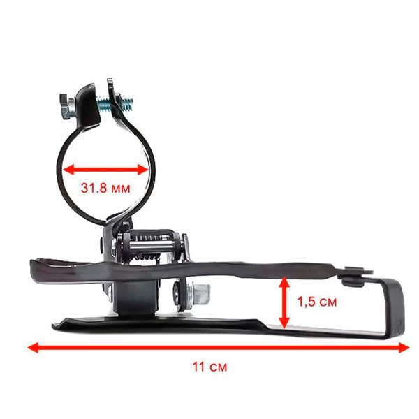 Pince Dérailleur Avant Shimano Tourney Tz500 – 31.8 Mm, Acier, 6 Vitesses, Triple Plateau