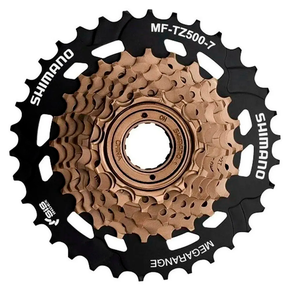 ①YAMAHA DX27 Cassete Shimano 7 Velocidades Indez Tz500 14-34 Dentes Mega Ranger