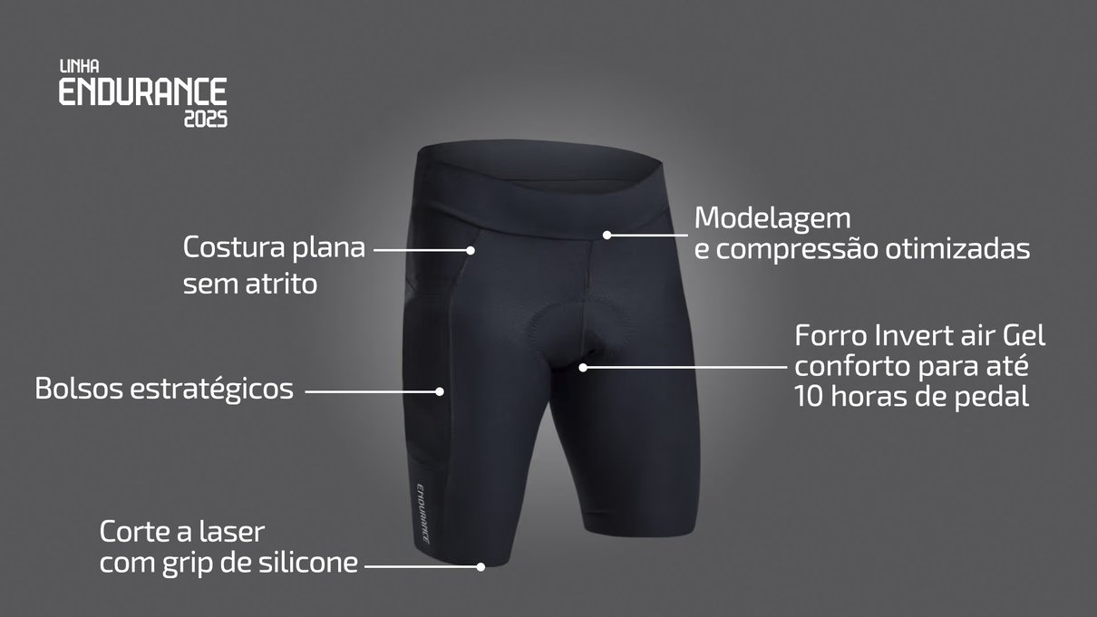 bermuda ciclismo performance 2025 desc 0004 descricao produto bermuda endurance 2025 feminino 5