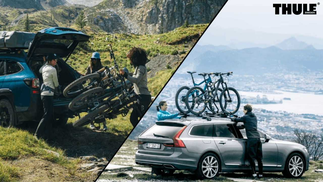 Comparativo Transbike de Teto e Engate Thule